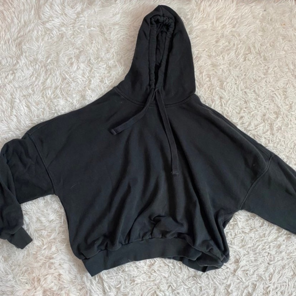 black sweatshirt